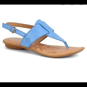 EUC Born Trini Blue Sandals Sz 8